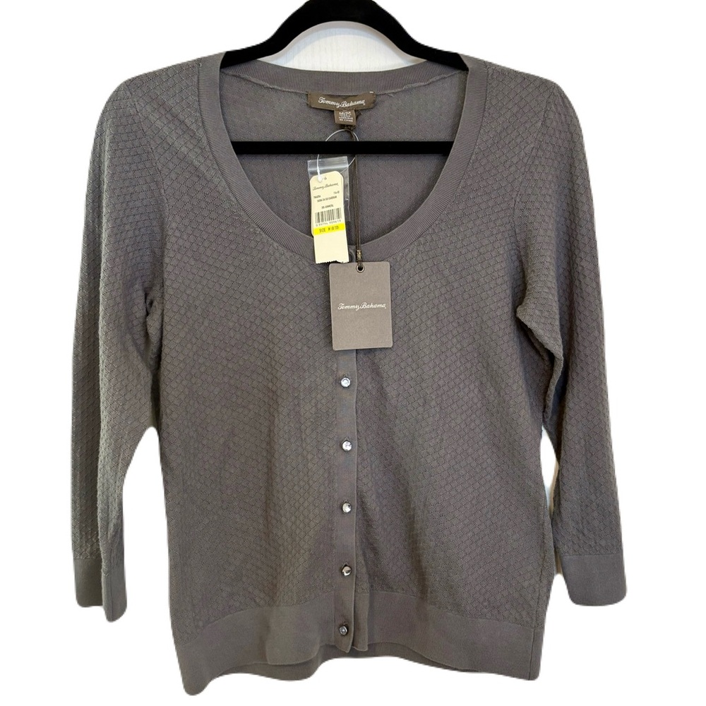 Tommy Bahama Grey Knit Cardigan